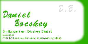 daniel bocskey business card